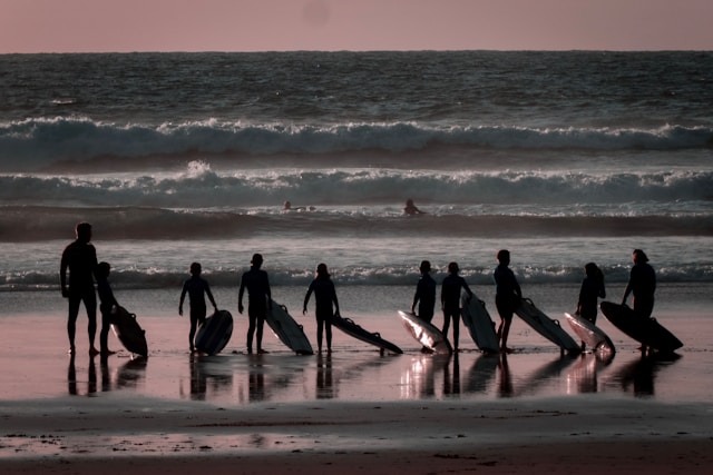 Surf lesson on beach - adventure sports lessons available for booking